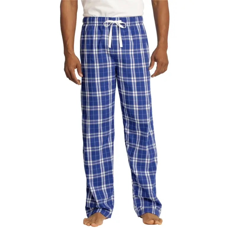 blue flannel plaid pant